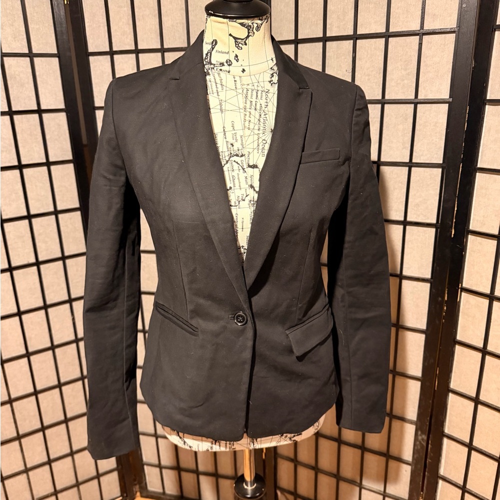 Banana Republic Tailored Cotton Vintage y2k 1-button preppy work minimalist 4